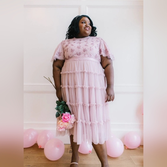 ivy city & Co pink lilac dress - Picture 15 of 16